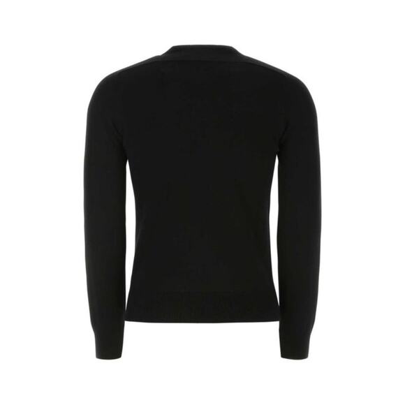 Saint Laurent Black Cashmere Pullover Sweater Ribbed Trim Womens Size XXS - Picture 2 of 11